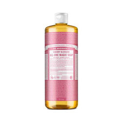 Mydło kastylijskie w płynie 18w1 Dr. Bronner's kwiat wiśni 945 ml.