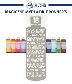 Mydło kastylijskie w płynie 18w1 Dr. Bronner's migdałowe 475 ml.