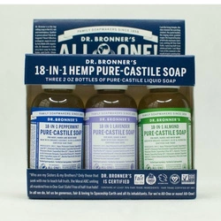 Mydło w płynie kastylijskie 18w1 Dr. Bronner's 60 ml. 3 – pack II