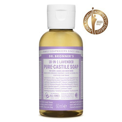 Mydło kastylijskie w płynie 18w1 Dr. Bronner's lawendowe 60 ml.