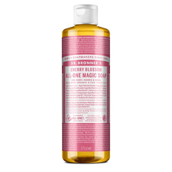 Mydło kastylijskie w płynie 18w1 Dr. Bronner's kwiat wiśni 475 ml.
