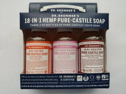 Mydło w płynie kastylijskie 18w1 Dr. Bronner's 60 ml. 3 – pack III