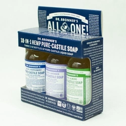 Mydło w płynie kastylijskie 18w1 Dr. Bronner's 60 ml. 3 – pack II