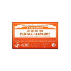 Mydło w kostce Dr. Bronner's - drzewo herbaciane 140g