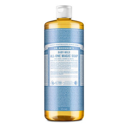 Mydło kastylijskie w płynie 18w1 Dr. Bronner's baby mild 945 ml.