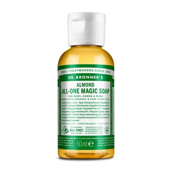 Mydło kastylijskie w płynie 18w1 Dr. Bronner's migdałowe 60 ml.