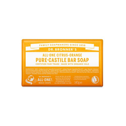 Mydło w kostce Dr. Bronner's - cytrusowo pomarańczowe 140g